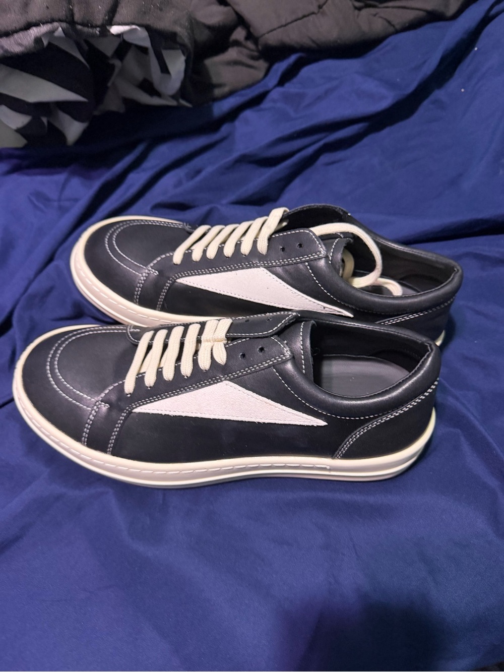 Black and Cream Rick Owen’s Sneaker